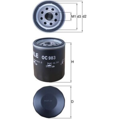 OC 983 Ölfilter