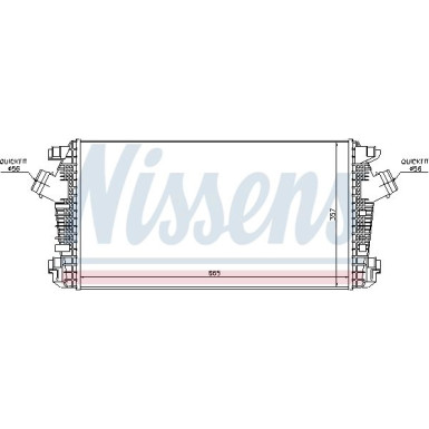 Nissens | Ladeluftkühler | 96557
