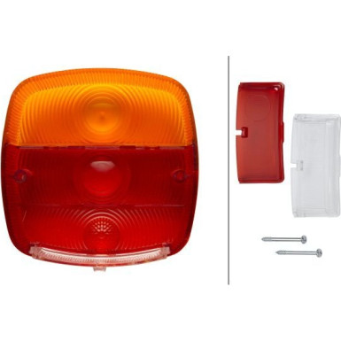 Hella | Lichtscheibe, Heckleuchte | 9EL 146 491-001
