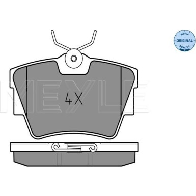 Meyle Bremsbelagsatz, Scheibenbremse MEYLE-ORIGINAL: True to OE 025 239 8017