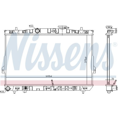 Nissens | Kühler, Motorkühlung | 67493