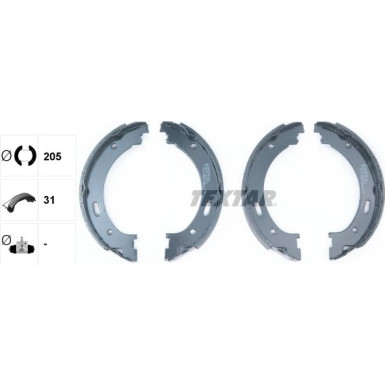 91073300 Bremsbackensatz, Feststellbremse