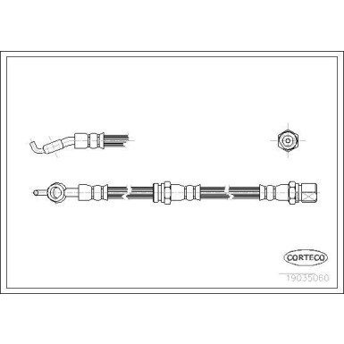 Corteco | Bremsschlauch | 19035060