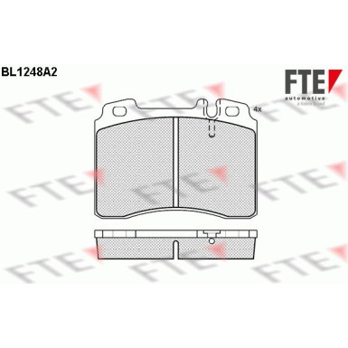 FTE | Bremsbelagsatz, Scheibenbremse | 9010074
