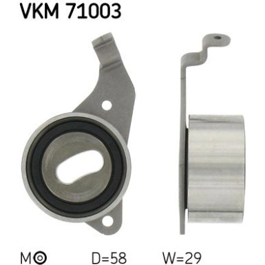 VKM 71003 Spannrolle, Zahnriemen