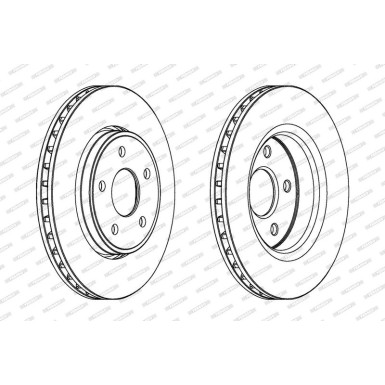 Ferodo Bremsscheibe PREMIER DDF1593C-1