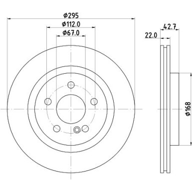Hella | Bremsscheibe | 8DD 355 125-381