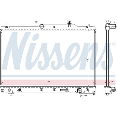 Nissens | Kühler, Motorkühlung | 64657