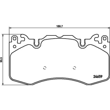 Hella | Bremsbelagsatz, Scheibenbremse | 8DB 355 016-151