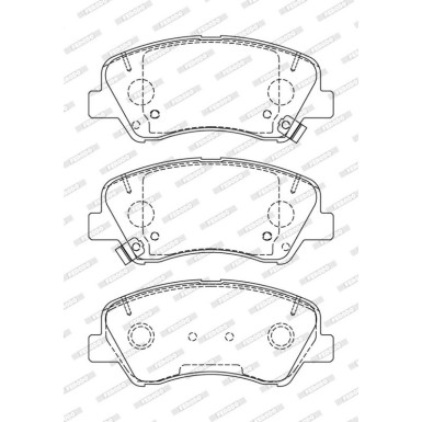 FDB5135 Bremsbelagsatz, Scheibenbremse PREMIER ECO FRICTION