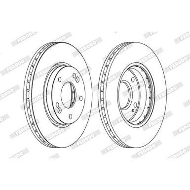 Ferodo | Bremsscheibe | DDF1239