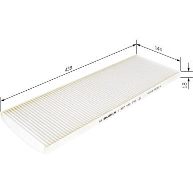 BOSCH 1 987 432 042 Innenraumfilter