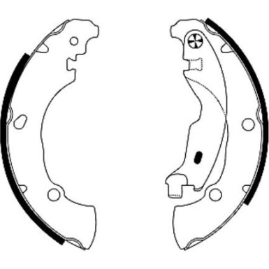 91053600 Bremsbackensatz