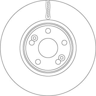 DF6233S Bremsscheibe TRW SINGLE