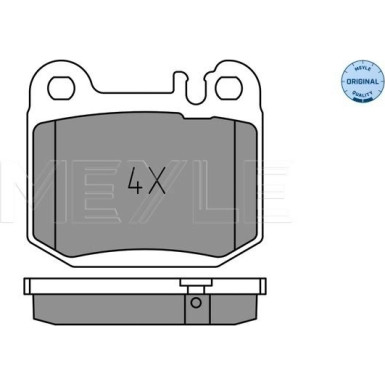 Meyle Bremsbelagsatz, Scheibenbremse MEYLE-ORIGINAL: True to OE 025 231 5715