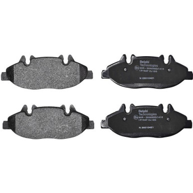 Delphi | Bremsbelagsatz, Scheibenbremse | LP1947