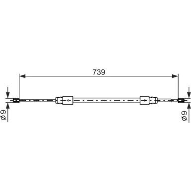 1 987 477 691 Seilzug, Feststellbremse