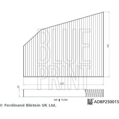 ADBP250015 Filter, Innenraumluft ADBP250015 Filter, Innenraumluft