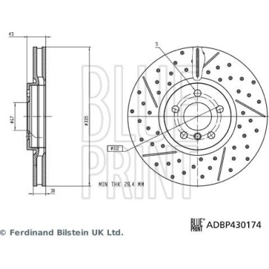 Blue Print | Bremsscheibe | ADBP430174 Blue Print | Bremsscheibe | ADBP430174