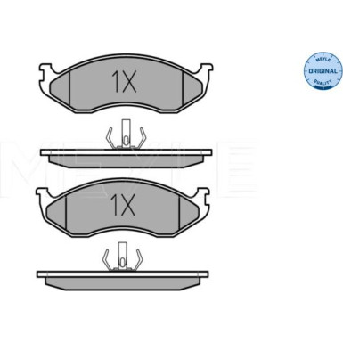 025 218 2217 Bremsbelagsatz, Scheibenbremse MEYLE-ORIGINAL: True to OE.