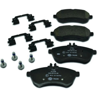 Hella Pagid | Bremsbelagsatz, Scheibenbremse | 8DB 355 012-581