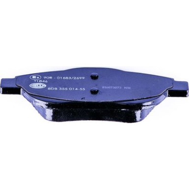 Hella | Bremsbelagsatz, Scheibenbremse | 8DB 355 014-551