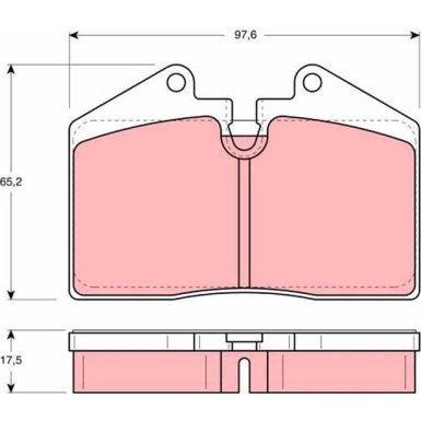 GDB379 Bremsbelagsatz, Scheibenbremse
