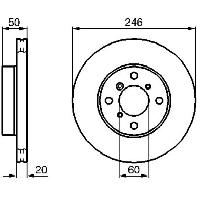 BOSCH | Bremsscheibe | 0 986 478 841