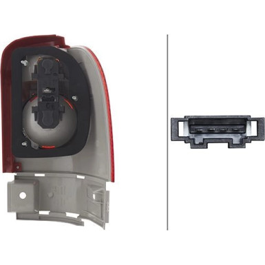 Hella 2 x HELLA Heckleuchte 2VA 964 957-011