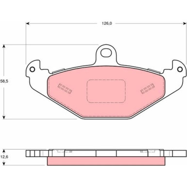 GDB1494 Bremsbelagsatz, Scheibenbremse