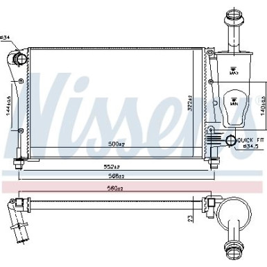 617853 Kühler, Motorkühlung ** FIRST FIT ** 617853 Kühler, Motorkühlung ** FIRST FIT **