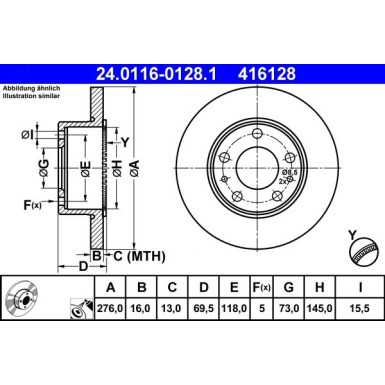 24.0116-0128.1 Bremsscheibe