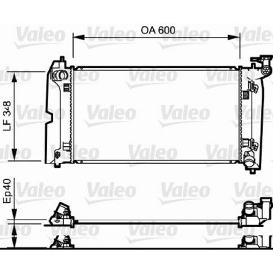 Valeo | Kühler, Motorkühlung | 734711