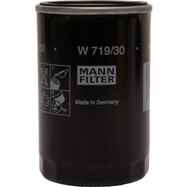MANN-FILTER W 719/30 Ölfilter 3/4-16 UNF, mit einem Rücklaufsperrventil, Anschraubfilter MANN-FILTER W 719/30 Ölfilter 3/4-16 UNF, mit einem Rücklaufsperrventil, Anschraubfilter