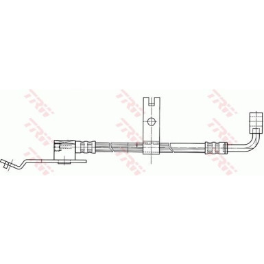TRW | Bremsschlauch | PHD402