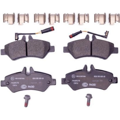 Hella Pagid | Bremsbelagsatz, Scheibenbremse | 8DB 355 005-351