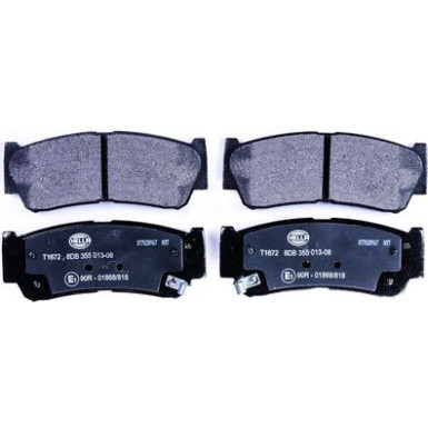 Hella Pagid | Bremsbelagsatz, Scheibenbremse | 8DB 355 013-081