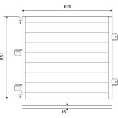815127 Kondensator, Klimaanlage