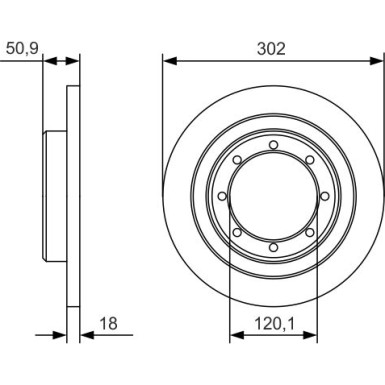 BOSCH | Bremsscheibe | 0 986 479 A93