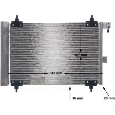 AC 350 000S Kondensator, Klimaanlage BEHR AC 350 000S Kondensator, Klimaanlage BEHR