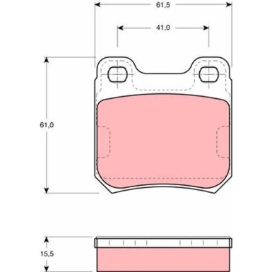 GDB914 Bremsbelagsatz, Scheibenbremse