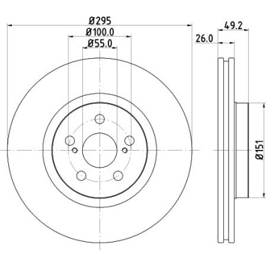 Hella | Bremsscheibe | 8DD 355 111-651