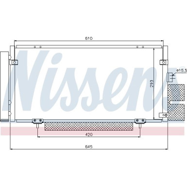 94885 Kondensator, Klimaanlage ** FIRST FIT **