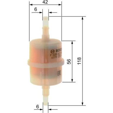 BOSCH | Kraftstofffilter | F 026 403 169