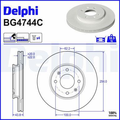 BG4744C Bremsscheibe