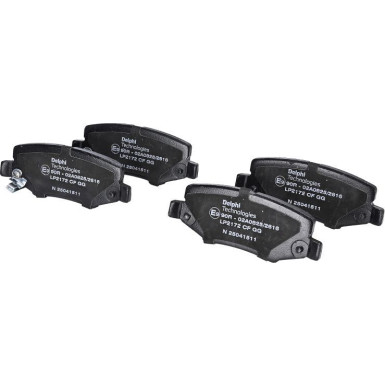 Delphi | Bremsbelagsatz, Scheibenbremse | LP2172