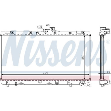 Nissens | Kühler, Motorkühlung | 64746A
