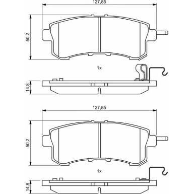 0 986 494 778 Bremsbelagsatz, Scheibenbremse