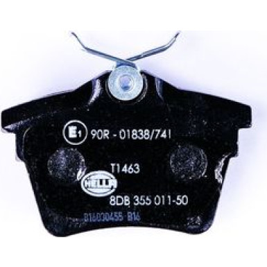 Hella | Bremsbelagsatz, Scheibenbremse | 8DB 355 011-501