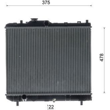 Mahle | Kühler, Motorkühlung | CR 2687 000S